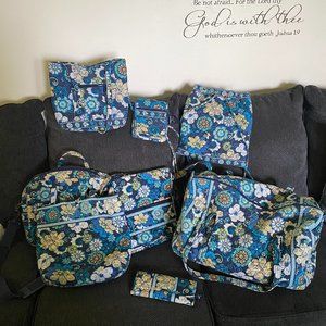 Vera Bradley Mod Floral Blue 8 Piece Set